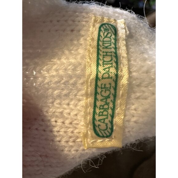 CPK Cabbage Patch Kids Vtg Baby Bean Butt BBB White Knit Sleeper Outfit RARE - Picture 12 of 13